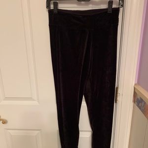 Dark Gray Velvet Leggings